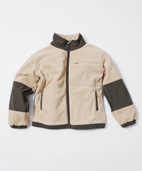 ARCH & LINE(アーチアンドライン)の「フリース ジップアップジャケット RETRO TREKING JACKET(ブルゾン・キッズ・グレー/ブラック/ベージュ・XL/M/S/L)」の3枚目の写真