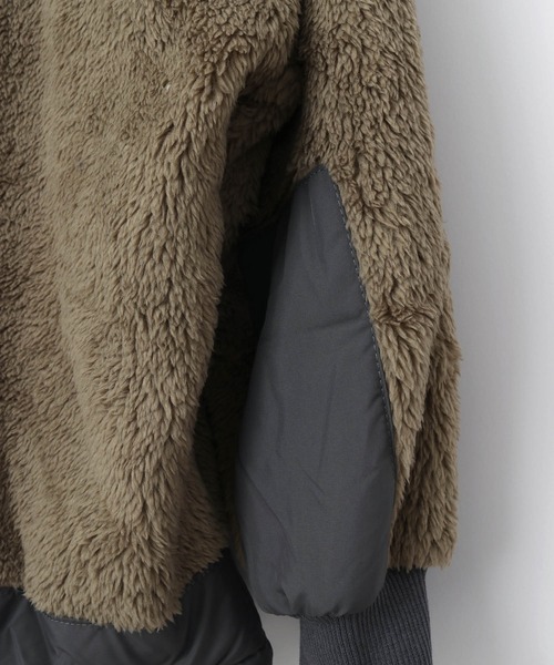 MAKE YOUR DAY（メイクユアデイ）の「裾切替両面ボアプルオーバー■80～140cm（スウェット・キッズ・チャコールグレー/モカ/アイボリー/ピンク・110/120/130/140/100/90/80）」の19枚目の写真