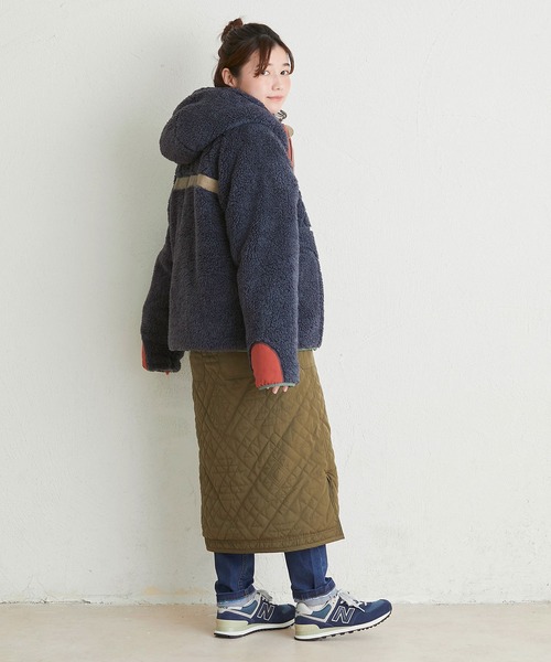 KRIFF MAYER Lady's Collection(クリフメイヤーレディースコレクション)の「シャギーボアフードJK(その他アウター・レディース・ベージュ/カーキ/レンガ/グレー/カラフル/ナチュラル/ネイビー・MEDIUM/LARGE)」の21枚目の写真