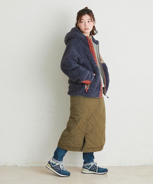 KRIFF MAYER Lady's Collection(クリフメイヤーレディースコレクション)の「シャギーボアフードJK(その他アウター・レディース・ベージュ/カーキ/レンガ/グレー/カラフル/ナチュラル/ネイビー・MEDIUM/LARGE)」の22枚目の写真