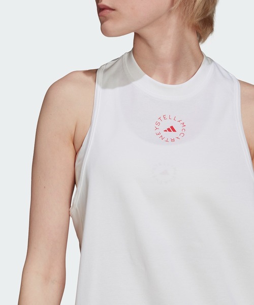 ☆SALE 新品 adidas by stella mesh tank ホワイト adidas by Stella McCartney - adidas STELLASPORT ホワイト