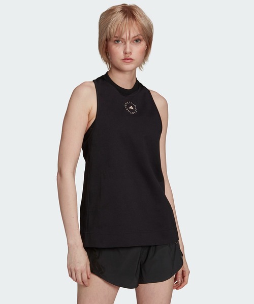 アディダス by Stella McCartney ロゴ タンクトップ 黒M adidas by Stella McCartney タンクトップ ノースリーブ