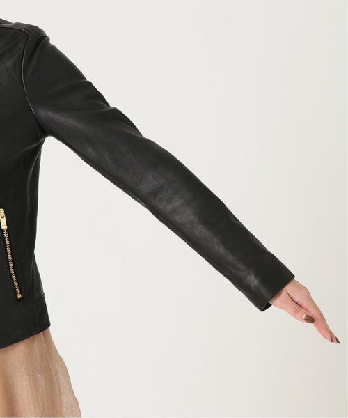 Noble（ノーブル）の「《追加》ソフトラムレザーライダースブルゾン