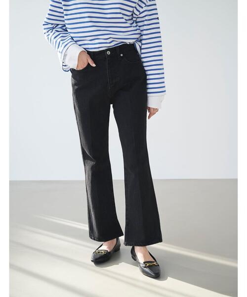 green label relaxing（グリーンレーベルリラクシング）の「レディ デニム  パンツ（デニムパンツ・レディース・ブラック/ナチュラル/コバルトブルー/ライトブルー・44/40/38/42/36/34）」の5枚目の写真