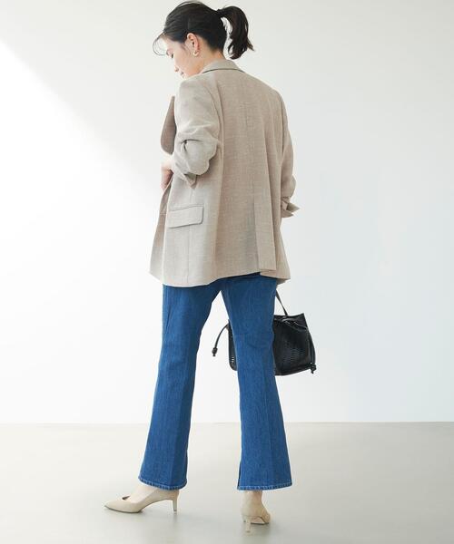 green label relaxing（グリーンレーベルリラクシング）の「レディ デニム  パンツ（デニムパンツ・レディース・ブラック/ナチュラル/コバルトブルー/ライトブルー・44/40/38/42/36/34）」の12枚目の写真