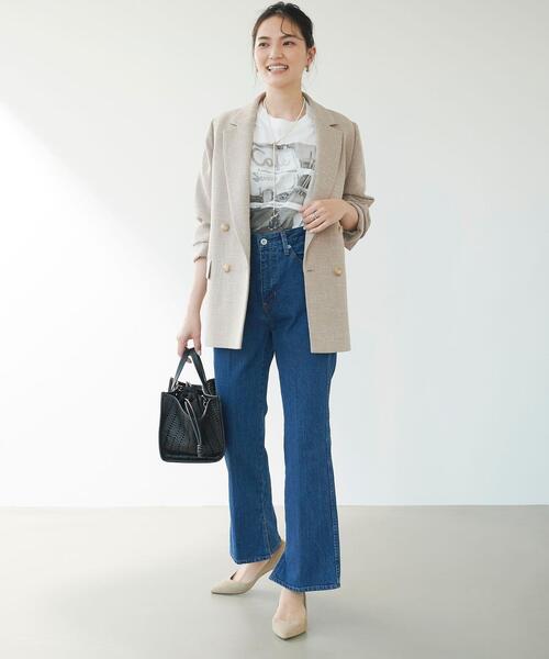 green label relaxing（グリーンレーベルリラクシング）の「レディ デニム  パンツ（デニムパンツ・レディース・ブラック/ナチュラル/コバルトブルー/ライトブルー・44/40/38/42/36/34）」の13枚目の写真