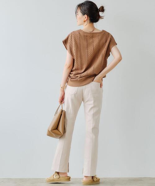 green label relaxing（グリーンレーベルリラクシング）の「レディ デニム  パンツ（デニムパンツ・レディース・ブラック/ナチュラル/コバルトブルー/ライトブルー・44/40/38/42/36/34）」の19枚目の写真