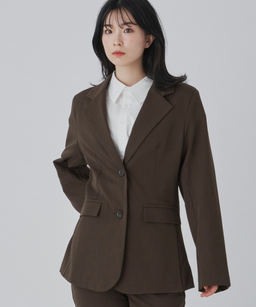 ブラウン テーラードジャケット セットアップ Loungewear tokyo（ラウンジウェアトウキョウ）の