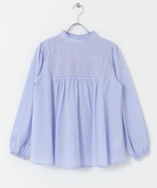 URBAN RESEARCH Sonny Label（アーバンリサーチサニーレーベル）の「スタンドカラーコットンレースブラウス（シャツ/ブラウス・レディース・ブラック/ブルー系その他/オフホワイト・FREE）」の20枚目の写真