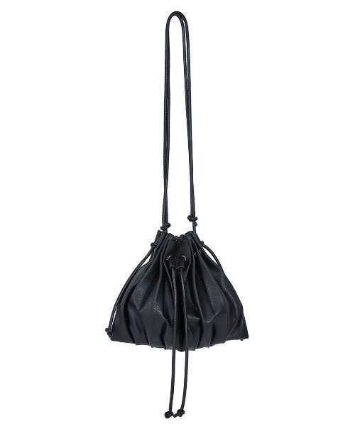Ameri（アメリ）の「FAKE LEATHER PLEATS BAG（ハンドバッグ）」 - WEAR