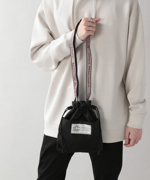 RAGEBLUE（レイジブルー）の「【THEATRE PRODUCTS/シアタープロダクツ】2WAYミニショルダー/巾着バッグ/215166（ショルダーバッグ・メンズ・オレンジ/ベージュ/ブラック/その他・FREE）」の2枚目の写真