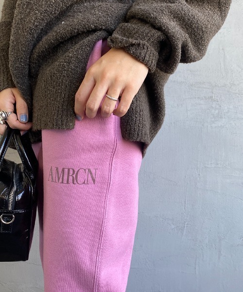 AMERICANA（アメリカーナ）の「【FUDGE 11月号掲載】[Americana×JEANS FACTORY/アメリカーナ×ジーンズファクトリー] 別注 AMRCN スウェットパンツ（スウェットパンツ・レディース・ブラック/グレー/ピンク・S/M）」の15枚目の写真