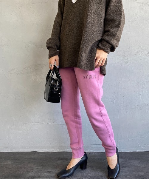 AMERICANA（アメリカーナ）の「【FUDGE 11月号掲載】[Americana×JEANS FACTORY/アメリカーナ×ジーンズファクトリー] 別注 AMRCN スウェットパンツ（スウェットパンツ・レディース・ブラック/グレー/ピンク・S/M）」の22枚目の写真