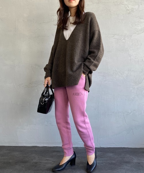 AMERICANA（アメリカーナ）の「【FUDGE 11月号掲載】[Americana×JEANS FACTORY/アメリカーナ×ジーンズファクトリー] 別注 AMRCN スウェットパンツ（スウェットパンツ・レディース・ブラック/グレー/ピンク・S/M）」の19枚目の写真