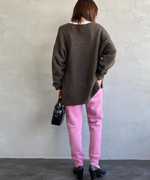AMERICANA（アメリカーナ）の「【FUDGE 11月号掲載】[Americana×JEANS FACTORY/アメリカーナ×ジーンズファクトリー] 別注 AMRCN スウェットパンツ（スウェットパンツ・レディース・ブラック/グレー/ピンク・S/M）」の7枚目の写真