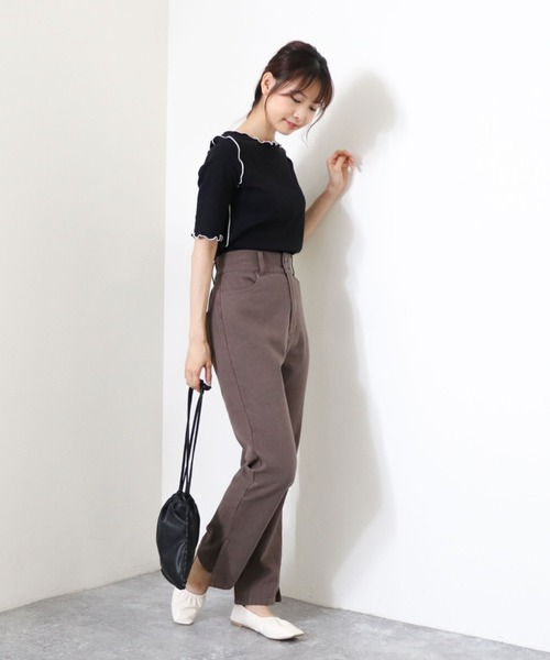 archives(アルシーヴ)の「【入荷禁止】配色メローリブT(Tシャツ/カットソー・レディース・ベージュ/ブラック/オフホワイト/ブルー・MEDIUM)」の16枚目の写真