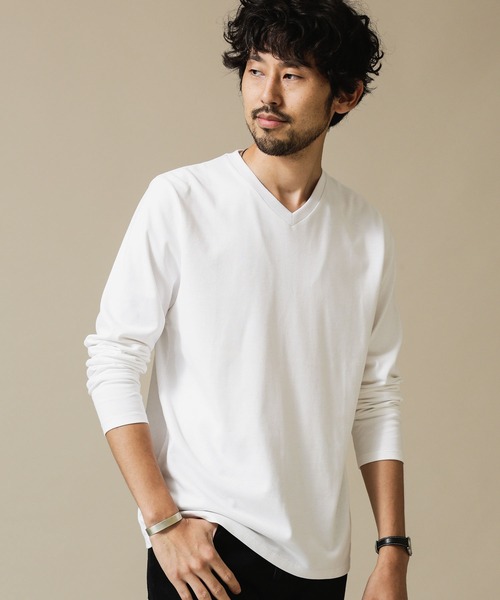 汗染み防止 Anti Soaked ヘビーvネック長袖 Tシャツ カットソー Nano Universe ナノユニバース のファッション通販 Zozotown 汗染み防止 Anti Soaked ヘビーvネック長袖 Tシャツ カットソー Nano Universe ナノユニバース のファッション通販 Zozotown