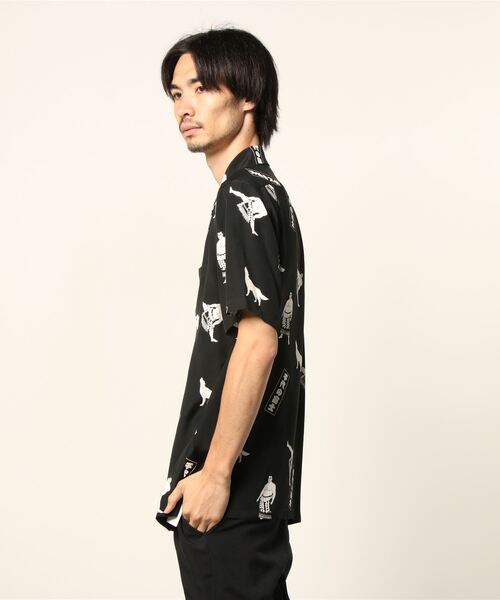 aloha blossom（アロハブロッサム）の「【Aloha Blossom】千代の富士 SHIRT（シャツ/ブラウス・メンズ・ブラック/ネイビー・42/40）」の6枚目の写真