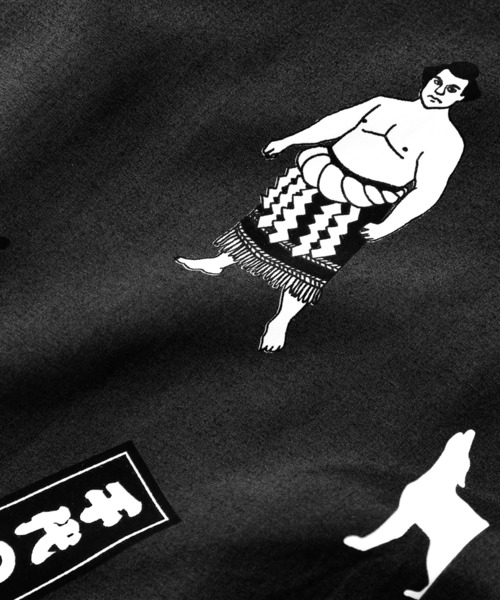 aloha blossom（アロハブロッサム）の「【Aloha Blossom】千代の富士 SHIRT（シャツ/ブラウス・メンズ・ブラック/ネイビー・42/40）」の13枚目の写真