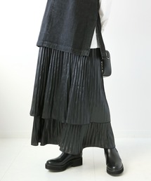 Simplicite | レザーライクプリーツスカート(スカート)
