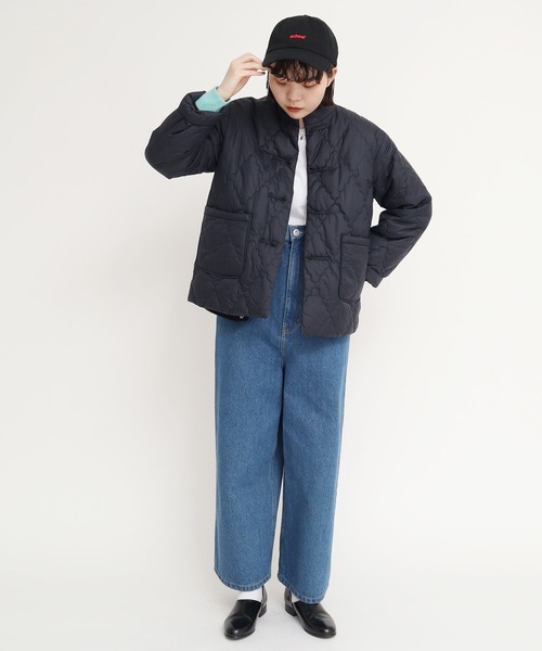 I am I in fact...（アイアムアイインファクト）の「EVO DOWN キルティング チャイナブルゾン（ブルゾン・レディース・ブラック/パープル/カーキ/ブルー・FREE）」の15枚目の写真