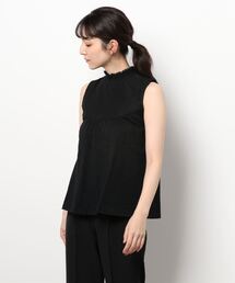 Samansa Mos2 | レース切替ノースリーブカットソー(Tシャツ/カットソー)