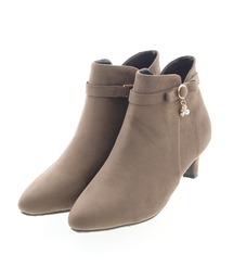 2wayパールビジューリボンショートブーツ(214-40212)JELLY BEANS(ジェリービーンズ)