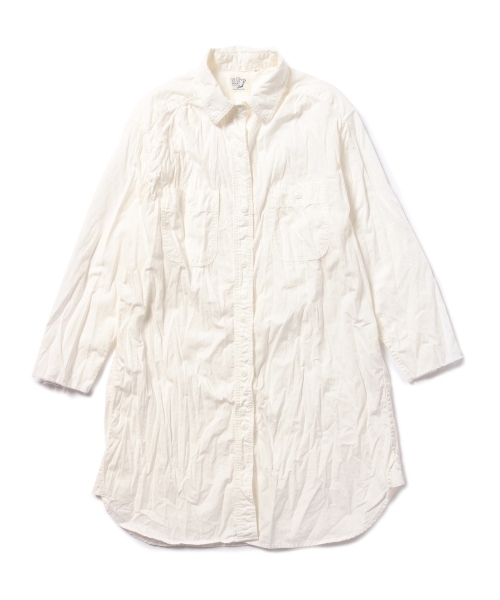orSlow（オアスロウ）の「Πorslow×BEAMS BOY / ロング ワーク シャツ（シャツ/ブラウス・レディース・ホワイト/ブルー・ONE SIZE）」の21枚目の写真