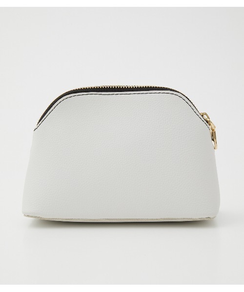 AZUL by moussy（アズールバイマウジー）の「ROUND POUCH/ラウンドポーチ（ポーチ・レディース・ホワイト系その他/ブラック/ベージュ系その他・FREE）」の7枚目の写真