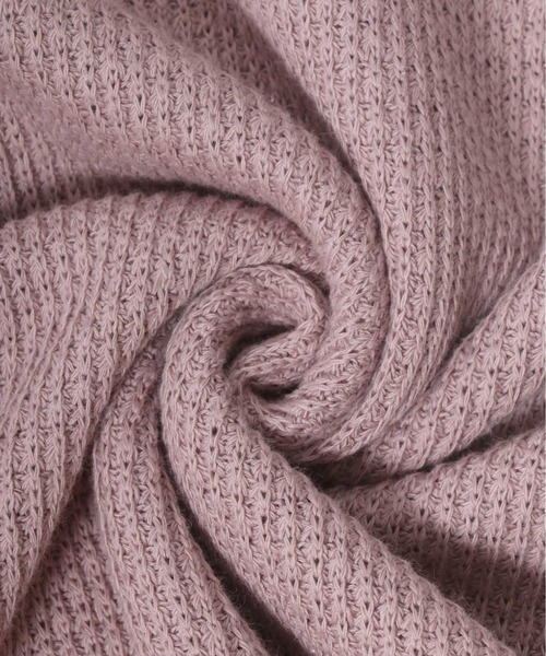 ANPAS(アンパス)の「Low gauge Moss stitch Oversize Sweatshirt/ローゲージ 鹿の子編み オーバーサイズ トレーナー(スウェット・メンズ・ピンク/チャコールグレー/グレイッシュブルー/キナリ・LL/M/L)」の11枚目の写真