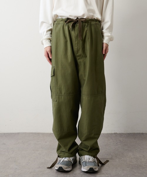 CIAOPANIC TYPY（チャオパニックティピー）の「【GEVACO / ゲバコ】 バックサテンミリタリーパンツ（カーゴパンツ・メンズ・ベージュ/カーキ・M/L）」の17枚目の写真