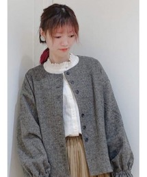 Samansa Mos2 | スタンドネックメローリブカットソー(Tシャツ/カットソー)