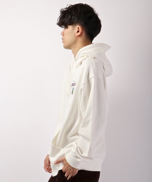 VISION STREET WEAR（ヴィジョンストリートウェア）の「VISION STREET WEAR シューズイラスト＆コミックキャラ 裏毛プルオーバーパーカー（パーカー・メンズ・パープル/チャコールグレー/チャコール/アイボリー/ホワイト/グリーン・LL/L/M）」の19枚目の写真