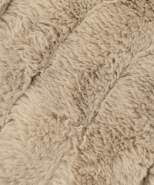 ANY（エニィ）の「【洗える】エコファーサシコミ マフラー（マフラー・レディース・黄土色系/ベージュ系・F）」の4枚目の写真