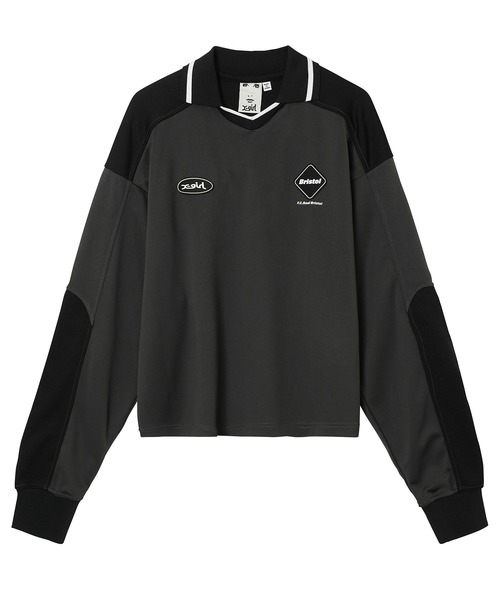 X-girl（エックスガール）の「X-girl × F.C.Real Bristol GAME SHIRTS（シャツ/ブラウス・レディース・ブラック/オレンジ・MEDIUM/SMALL）」の5枚目の写真