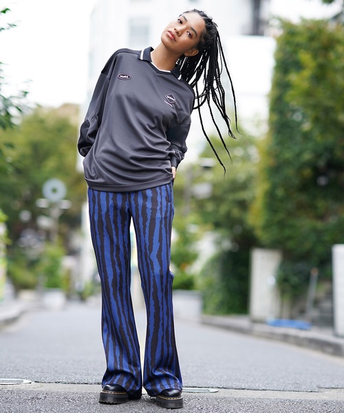 X-girl（エックスガール）の「X-girl × F.C.Real Bristol GAME SHIRTS（シャツ/ブラウス・レディース・ブラック/オレンジ・MEDIUM/SMALL）」の15枚目の写真