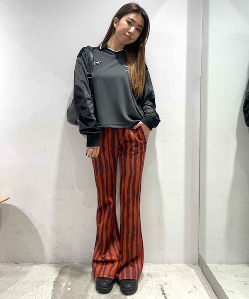 X-girl（エックスガール）の「X-girl × F.C.Real Bristol GAME SHIRTS（シャツ/ブラウス・レディース・ブラック/オレンジ・MEDIUM/SMALL）」の22枚目の写真