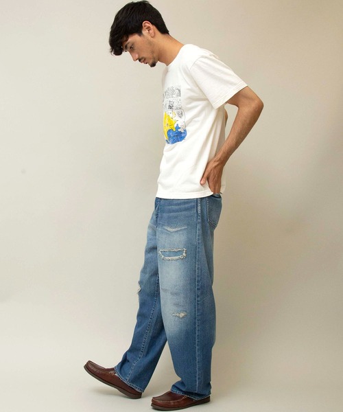 Johnbull（ジョンブル）の「【GOOD ROCK SPEED×JOHNBULL】ショートスリーブTシャツ(CARNAVAL)（Tシャツ/カットソー・メンズ・ホワイト/チャコールグレー/ベージュ・SMALL/MEDIUM/LARGE/X-LARGE）」の7枚目の写真