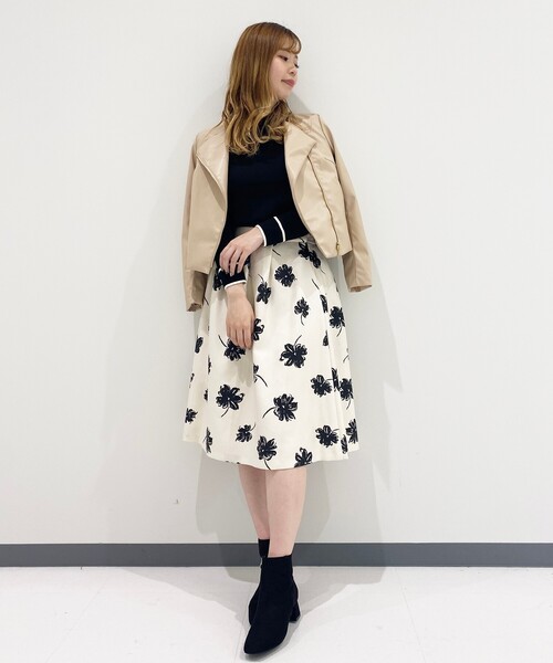 index（インデックス）の「◆シンセティックレザージャケット【WEB限定サイズ】（ライダースジャケット・レディース・ブラック/ナチュラル/チャコールグレー・36/38/40/42）」の12枚目の写真