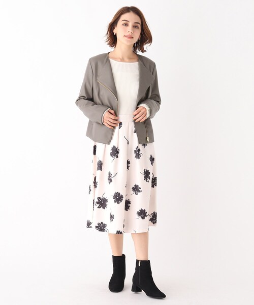 index（インデックス）の「◆シンセティックレザージャケット【WEB限定サイズ】（ライダースジャケット・レディース・ブラック/ナチュラル/チャコールグレー・36/38/40/42）」の19枚目の写真