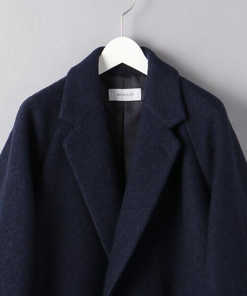 EN ROUTE(アンルート)の「<EN ROUTE(アンルート)> ポリエステル/ウール ジャージー ガウンコート(その他アウター・メンズ・ネイビー・3/2/1)」の7枚目の写真