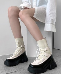 minsobi | ハイブリット厚底スニーカーブーツ(ブーツ)