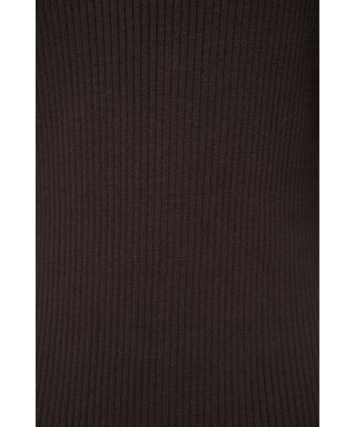 LAGUA GEM（ラグアジェム）の「FIT RIB LONG KNIT OP（ワンピース・レディース・ブラック/ブラウン・SMALL/MEDIUM）」の18枚目の写真