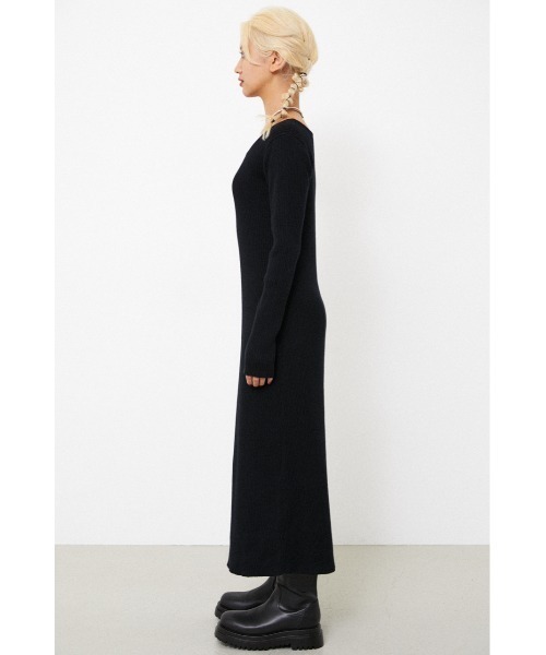 LAGUA GEM（ラグアジェム）の「FIT RIB LONG KNIT OP（ワンピース・レディース・ブラック/ブラウン・SMALL/MEDIUM）」の19枚目の写真
