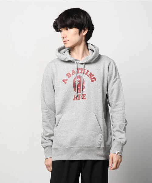 A BATHING APE（アベイシングエイプ）の「WEB限定/COLOR CAMO COLLEGE PULLOVER HOODIE M BAPEC（パーカー・メンズ・ブラック×パープル/グレー系その他3/グレー系その他7/ブラック×ブルー/ブラック×レッド/グレー系その他2・X-LARGE/MEDIUM/XXX-LARGE/SMALL/LARGE/XX-LARGE）」の16枚目の写真