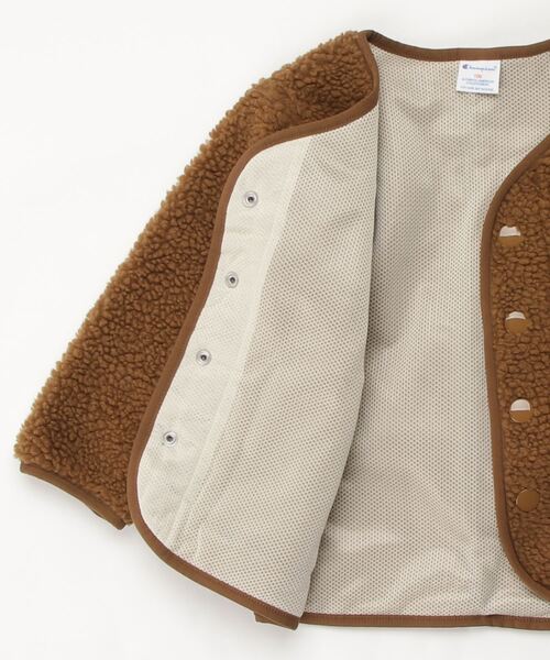Champion(チャンピオン)の「【Champion/チャンピオン】キッズ キャンパス カーディガン(カーディガン/ボレロ・キッズ・ベージュ/アイボリー/ブラウン/オフホワイト・100/110/130/120/140)」の5枚目の写真