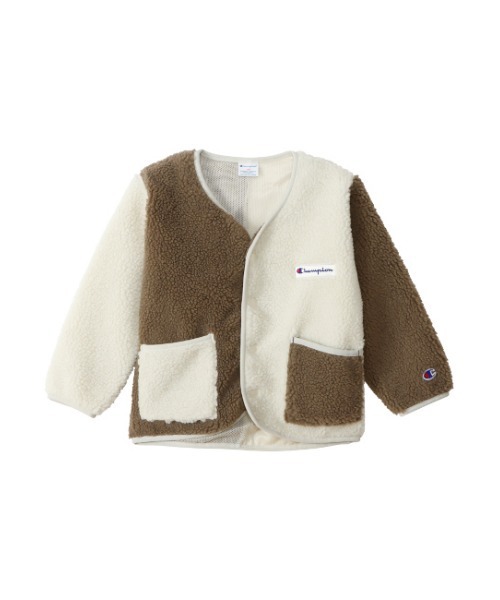 Champion(チャンピオン)の「【Champion/チャンピオン】キッズ キャンパス カーディガン(カーディガン/ボレロ・キッズ・ベージュ/アイボリー/ブラウン/オフホワイト・100/110/130/120/140)」の2枚目の写真