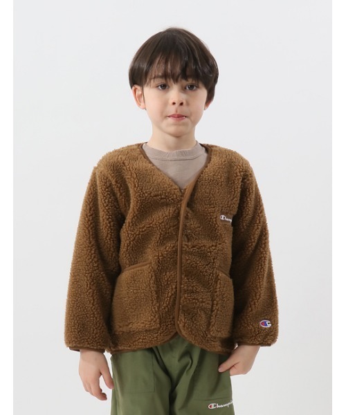 Champion(チャンピオン)の「【Champion/チャンピオン】キッズ キャンパス カーディガン(カーディガン/ボレロ・キッズ・ベージュ/アイボリー/ブラウン/オフホワイト・100/110/130/120/140)」の7枚目の写真