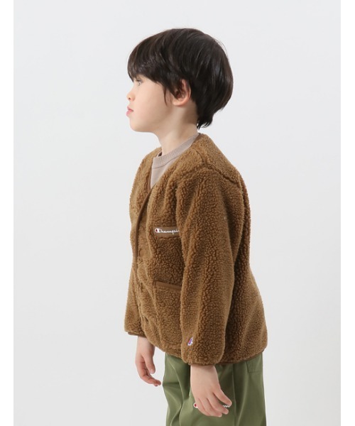 Champion(チャンピオン)の「【Champion/チャンピオン】キッズ キャンパス カーディガン(カーディガン/ボレロ・キッズ・ベージュ/アイボリー/ブラウン/オフホワイト・100/110/130/120/140)」の8枚目の写真