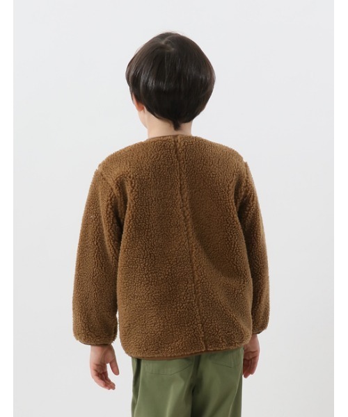Champion(チャンピオン)の「【Champion/チャンピオン】キッズ キャンパス カーディガン(カーディガン/ボレロ・キッズ・ベージュ/アイボリー/ブラウン/オフホワイト・100/110/130/120/140)」の9枚目の写真
